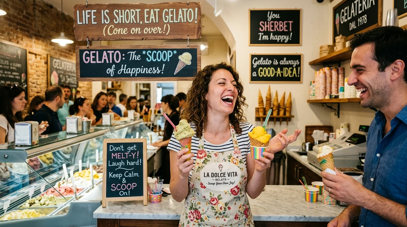 Funny Gelato Puns