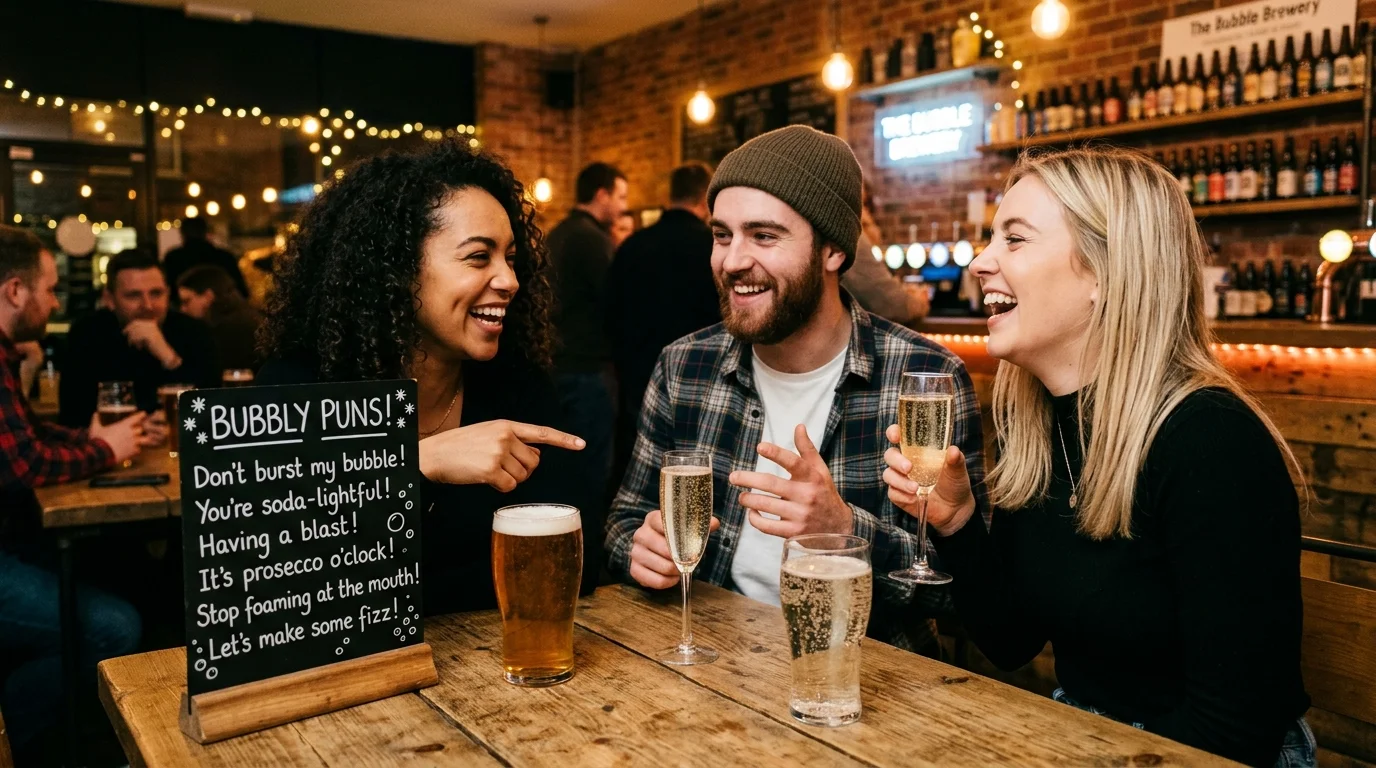 30 Extra Bubbly Puns