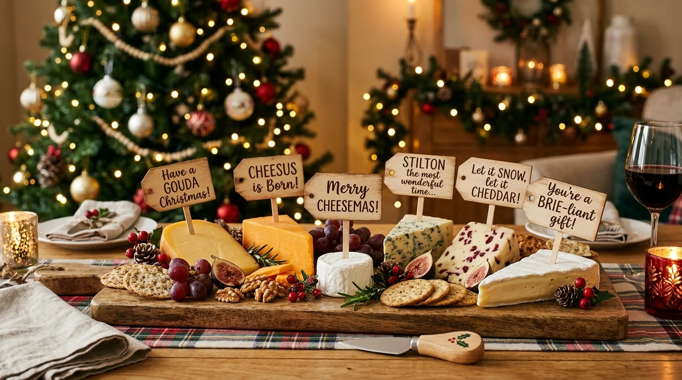 Christmas Tree Cheese Puns