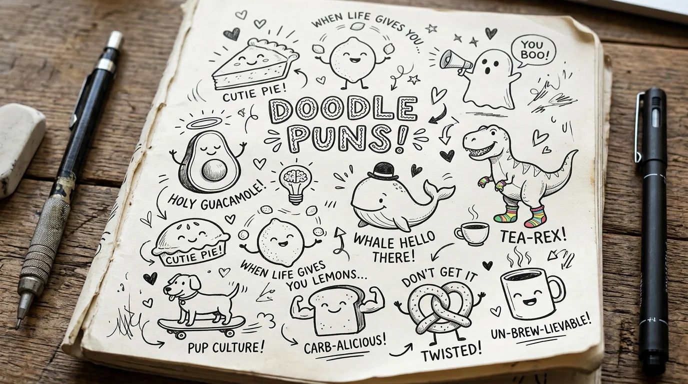 Funny Doodle Puns