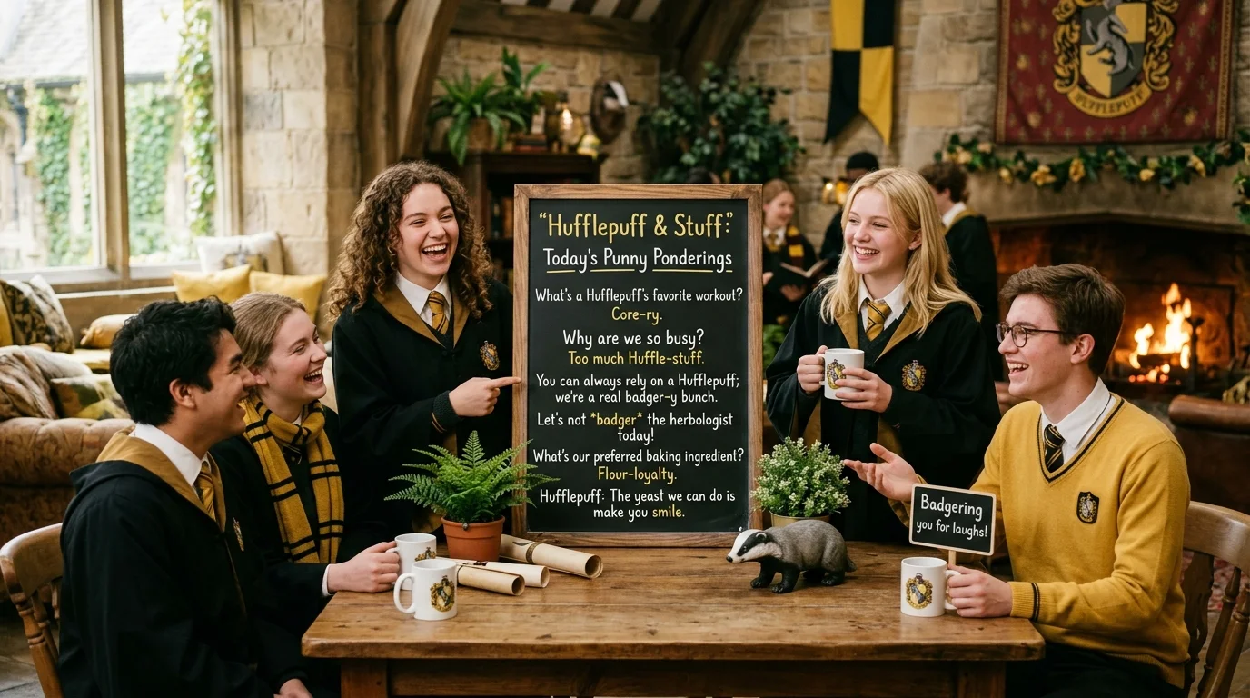 Funny Hufflepuff Puns