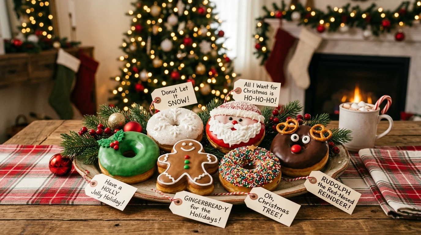 Santa Donut Puns