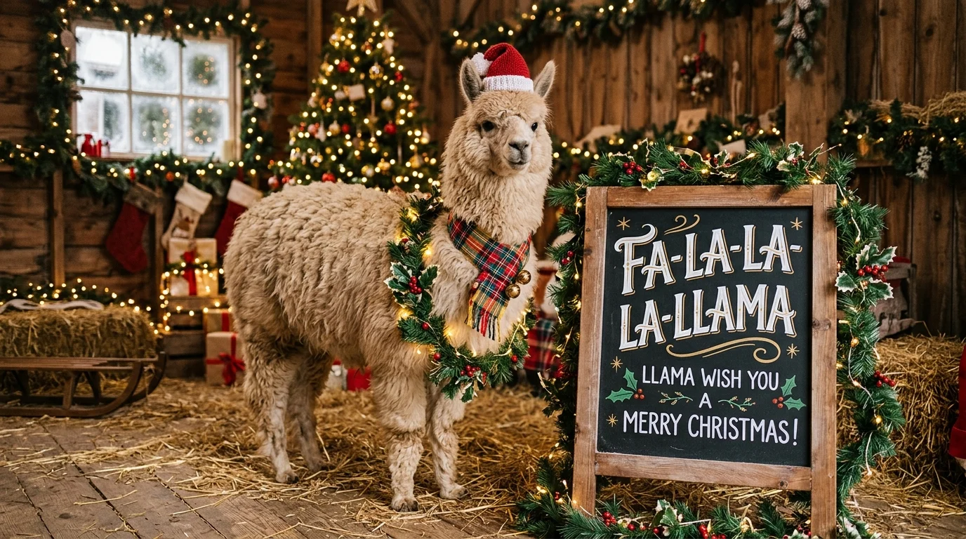 Santa & Llama Puns