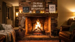 fireplace puns